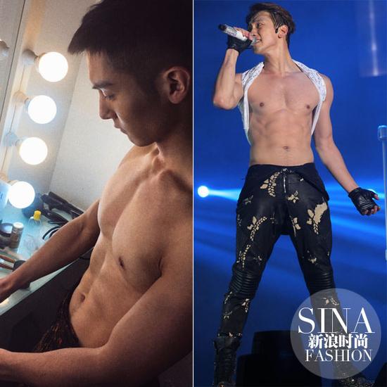 盛一倫、Rain大膽露肉