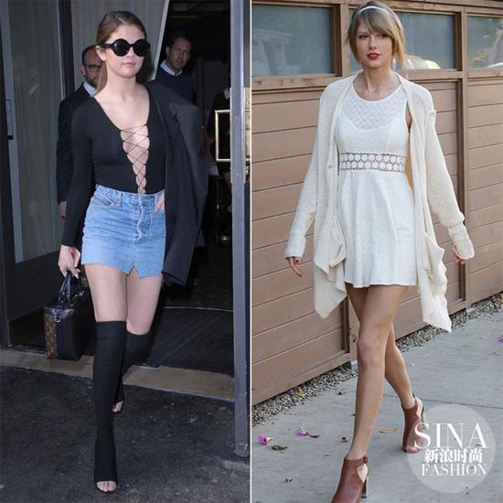 賽琳娜、霉霉示范魚(yú)嘴鞋