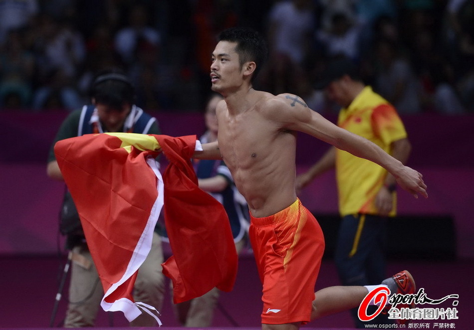 奧運(yùn)羽球男單林丹奪金
