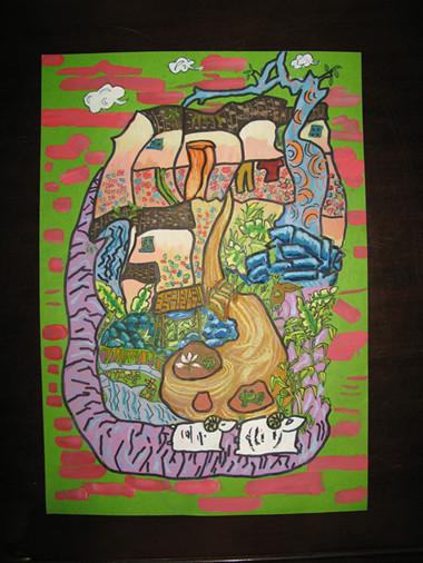 《和諧家園》李沅真（女）12歲、工人第一新村小學(xué)、輔導(dǎo)教師：楊曉媚