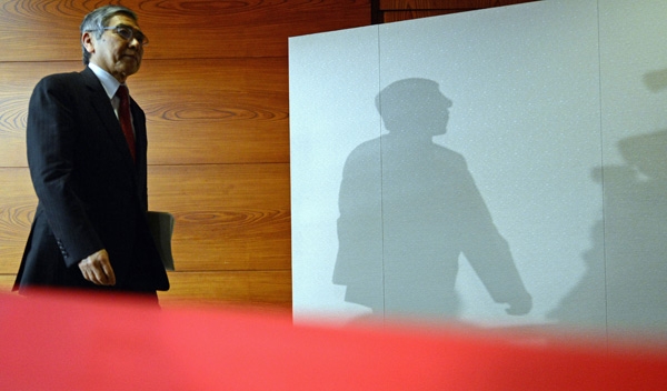 2013年4月4日，日本東京，日本央行行長黑田東彥。