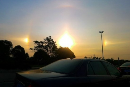 上海現(xiàn)“3個(gè)太陽(yáng)”