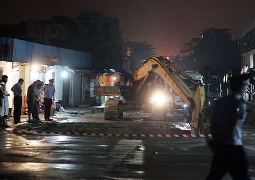 　圖為事故現(xiàn)場。