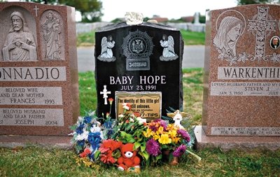 “希望寶寶”的墓碑。
