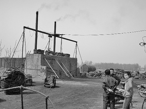 蔣村的小煉油廠。