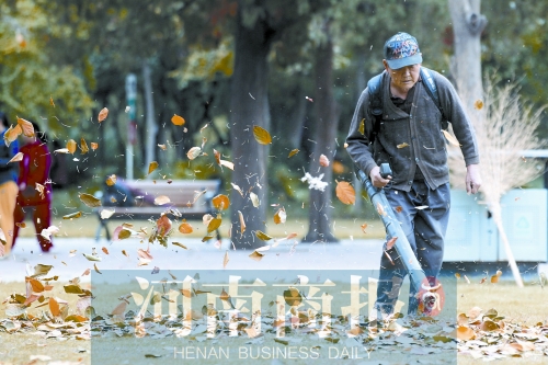 秋風(fēng)吹過(guò)，落葉滿地