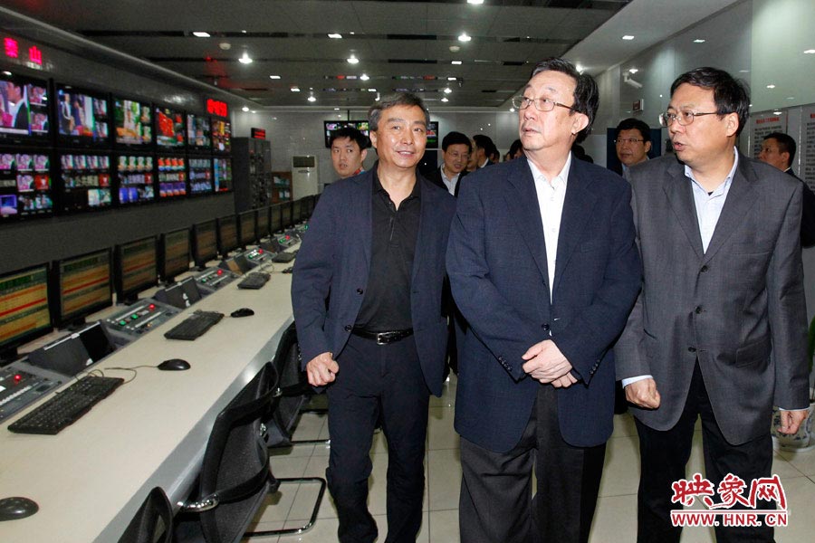 河南省委書記、省人大常委會主任郭庚茂視察河南人民廣播電臺 映象網(wǎng)記者邵恰 段晉哲/攝