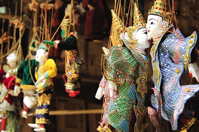 曼德勒的木偶。圖/顧樂曉