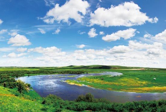 　　抻直后長度超過黃河10倍的莫日格勒河?！? complete=