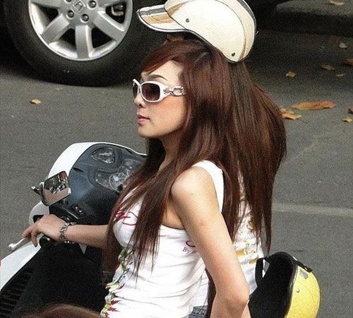 越南女孩的現(xiàn)代生活。