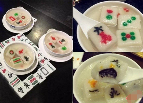來碗清一色！火鍋店推出創(chuàng)意麻將湯圓