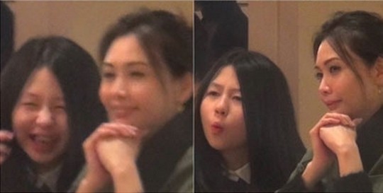 邱淑貞與大女兒沈月