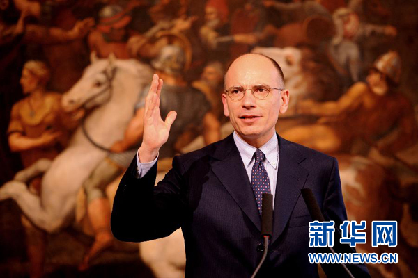  2月13日，意大利政府總理恩里科·萊塔宣布辭職。