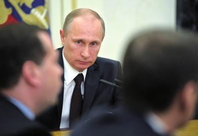 ▲3月21日，在俄羅斯首都莫斯科克里姆林宮，俄羅斯總統(tǒng)普京出席聯(lián)邦安全委員會會議。