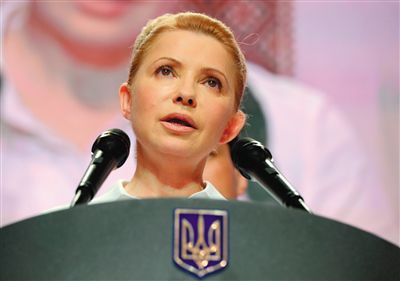 25日，在大選中得票率大幅落后的季莫申科舉行新聞發(fā)布會。