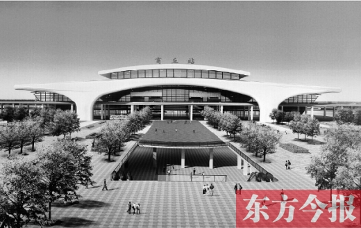 商合杭高鐵商丘站效果圖，暢想一下未來(lái)的俏模樣吧 資料圖片
