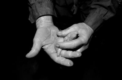 圖為科考人員發(fā)現(xiàn)的洞穴動(dòng)物（3月2日攝）。