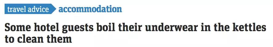 太惡心！女游客竟用酒店燒水壺煮自己的臟內(nèi)褲