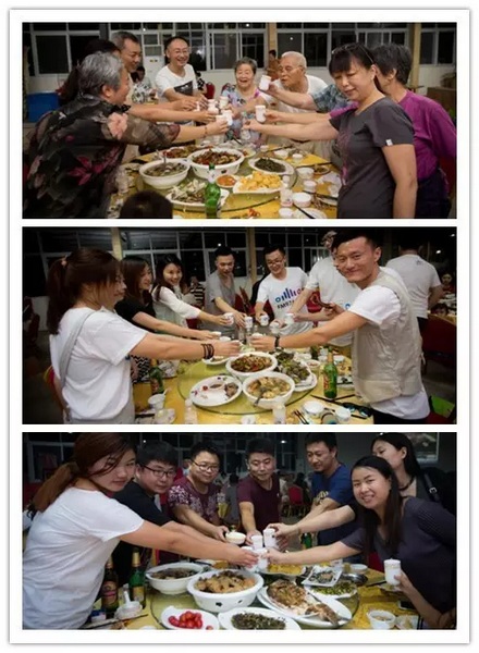 看我們的飯菜豐盛嗎？