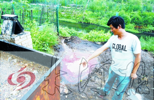 煉油點將骯臟、臭氣熏人的廢水直接排入溝渠。