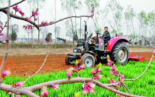 　　3月25日，武陟縣龍?jiān)崔k事處東馬曲村村民正在田里耕作。時(shí)下正值春耕時(shí)節(jié)，武陟農(nóng)民紛紛抓住有利時(shí)機(jī)