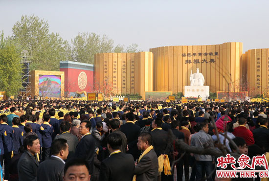 拜祖大典會(huì)場。映象網(wǎng)記者 邵恰 攝