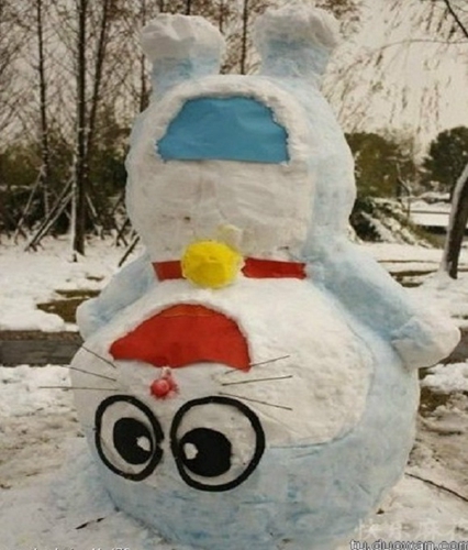 創(chuàng)意十足！日系列卡通雪人走紅