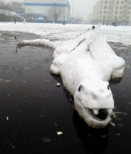 創(chuàng)意十足！日系列卡通雪人走紅