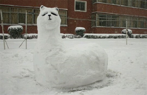 創(chuàng)意十足！日系列卡通雪人走紅