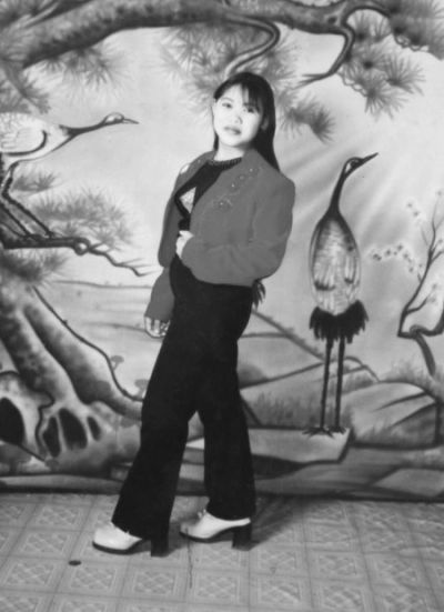 　錢家保存的錢仁鳳年輕時的照片。