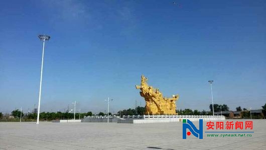 網(wǎng)友曬出的安陽(yáng)藍(lán) 圖片來(lái)源：安陽(yáng)新聞網(wǎng)