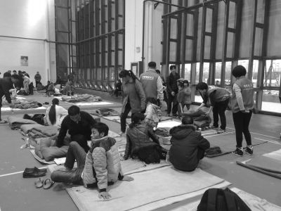 深圳滑坡事故安置現(xiàn)場。京華時報記者譚青攝