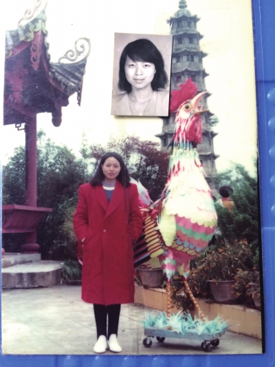 邱巧媚年輕時的照片。