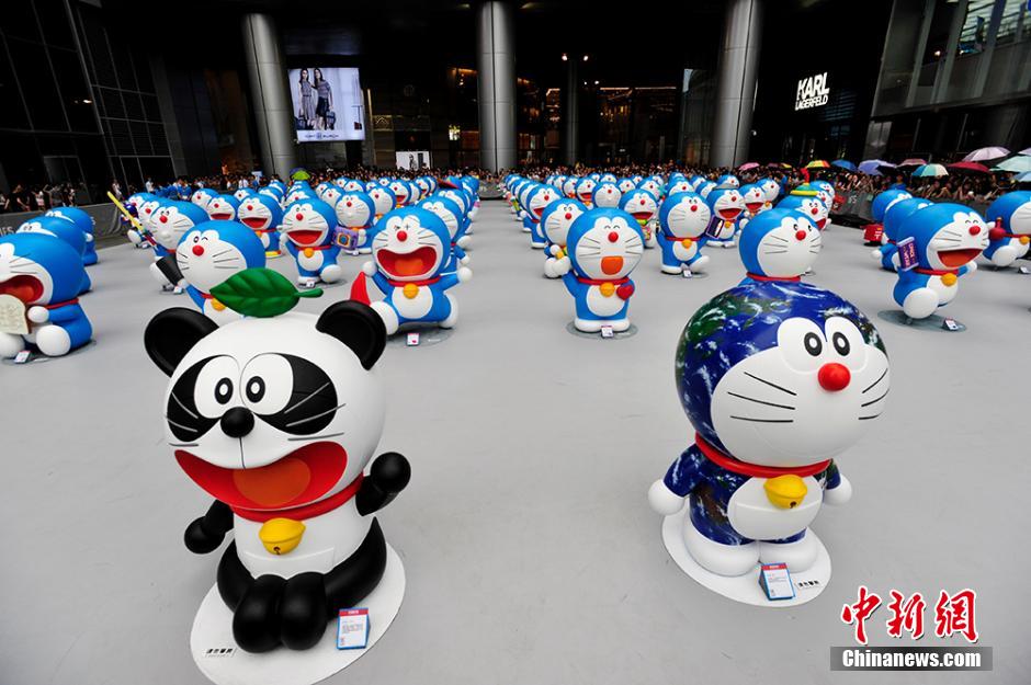 圖為在成都亮相的哆啦A夢(mèng)。