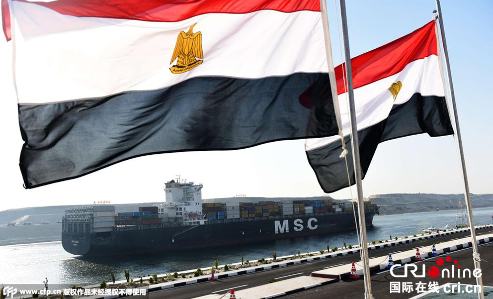 埃及伊斯梅利亞，埃及為新蘇伊士運(yùn)河的開通舉行盛大的慶祝儀式。 圖片來源:CFP