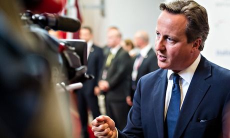 　資料圖：英國首相卡梅倫。