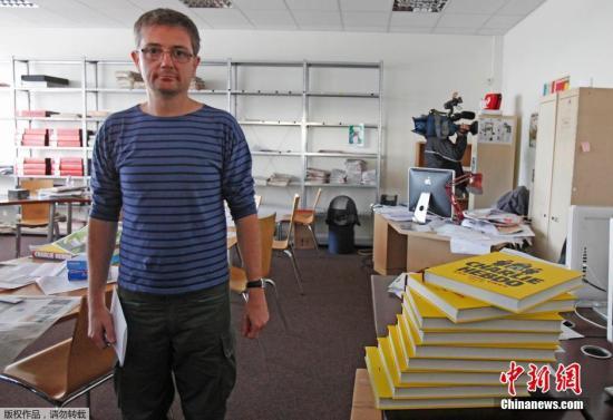 圖為昔日法國《查理周刊》雜志社總部內景。