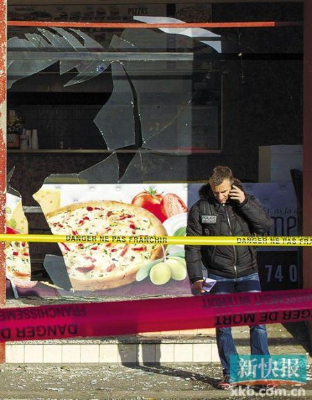 法國東部羅訥省一餐館8日發(fā)生爆炸。 新華社發(fā)