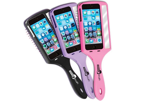 圖為美國公司推出的自拍美發(fā)梳。