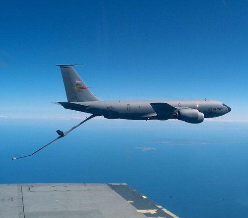 　資料圖：美軍KC-135加油機。