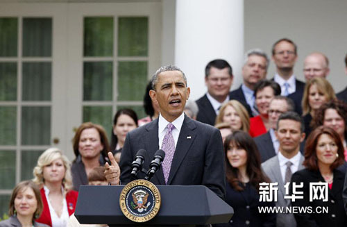 　4月23日，在美國首都華盛頓白宮玫瑰園舉行的2013美國年度教師獎(jiǎng)?lì)C獎(jiǎng)儀式上