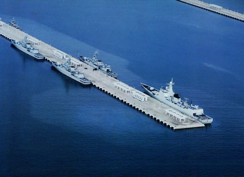 資料圖：三亞軍港。