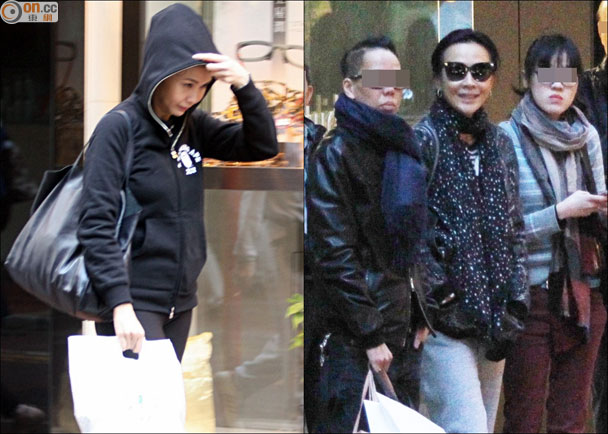 邱淑貞劉嘉玲現身香港街頭