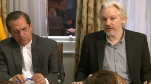 快訊：阿桑奇確認(rèn)稱將離開厄瓜多爾駐英使館